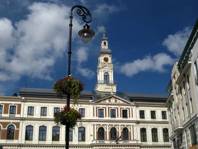 Lamppost and Town Hall