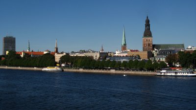 The many spires of Hanseatic Rīga