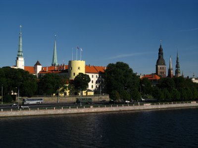 Riga Castle from over the Daugava