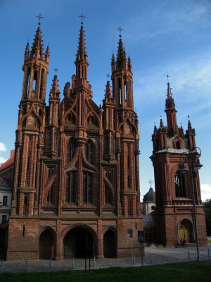 Gothic, red-brick St. Anne's Church