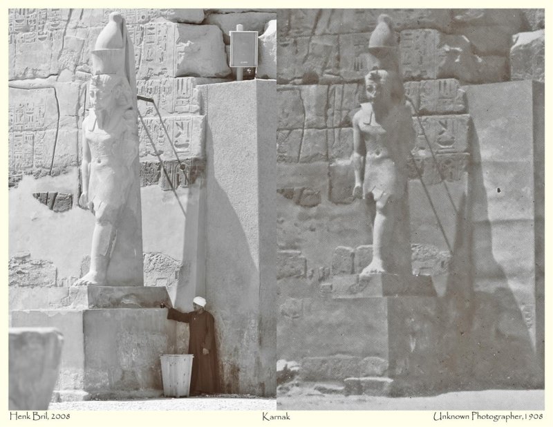Karnak in 1908 and in 2008