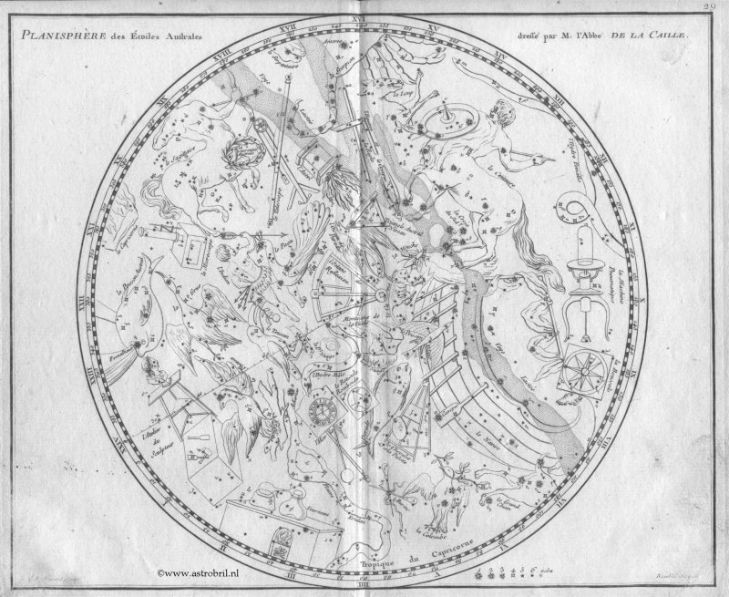 plate 29 - Southern Hemisphere (new constellations)
