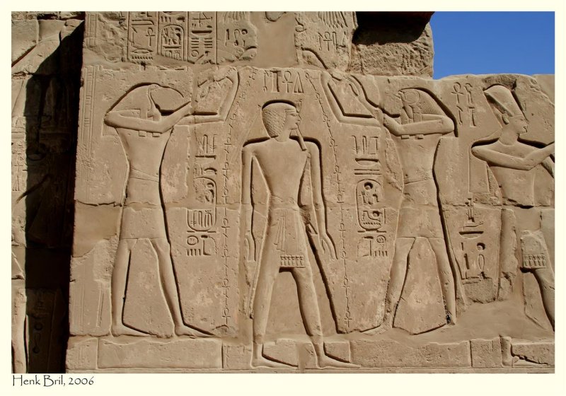 Horus and Thoth purify Pharaoh