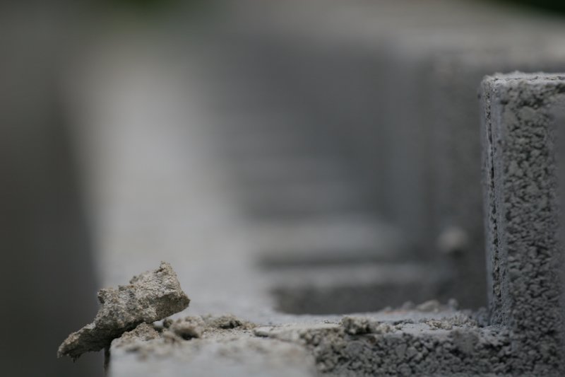 Chunk of concrete walks the plank
