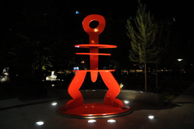 Standing at night
