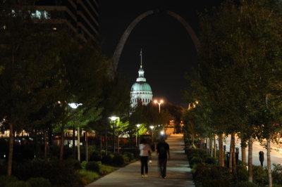 Walking to the Arch