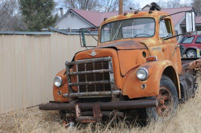 Old orange truck