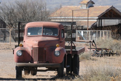 Old red truck