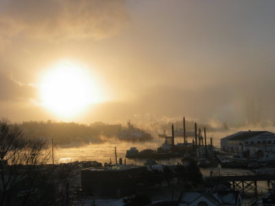 Winter Morning in Dartmouth Cove.