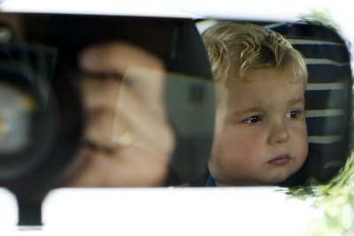 S2 in car mirror