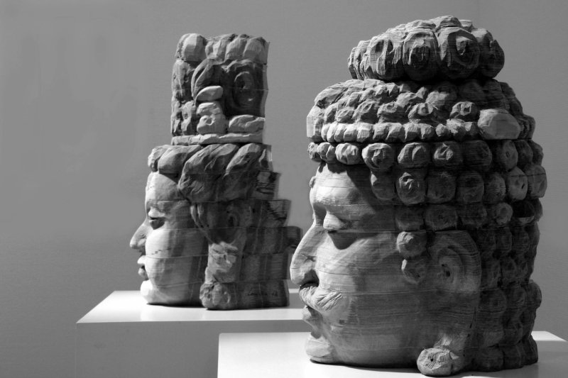 Buddha heads by Long Bin Chen, Taiwan