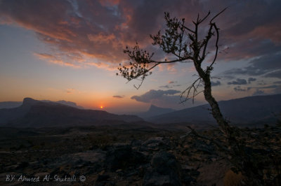 Sunset at Jabal Shams