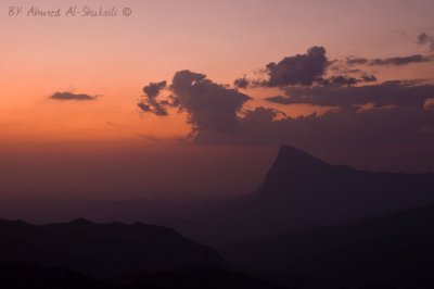 Jabal Misht ( A view from Jabal Shams)