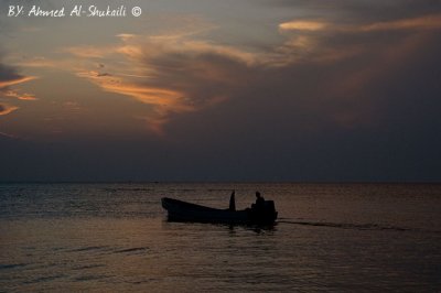 Fishermen in Qurum Beach