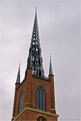 The cast iron steeple on Riddarholms church