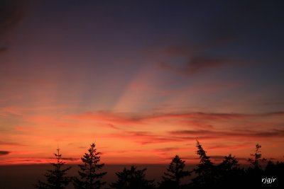 Crepuscular Sunset