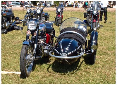 Enfield Constellation with Sidecar at Enfield Motorcycle Show