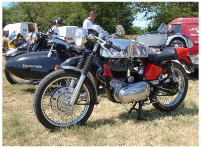 Enfield 500 Cafe Racer at Enfield Motorcycle Show