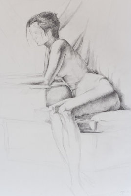 female figure, sitting