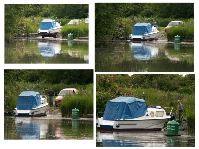 June 12 putting picnic boat in water