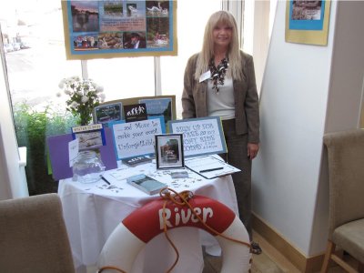 My booth for the Sandwich River Bus at the Bell Hotel,  Sandwich
