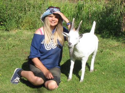 In Jacquie's back yard