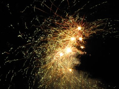 Fireworks during Sandwich Fest