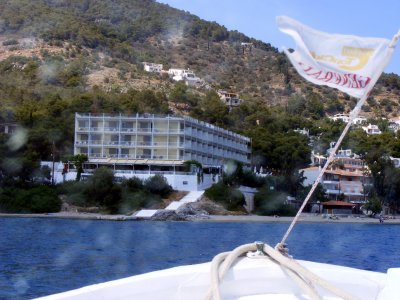 June 5 - Our hotel as seen from water taxi