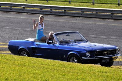 Girl in the Mustang