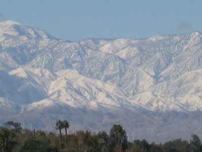 (from patio of the Rancho Mirage Library)