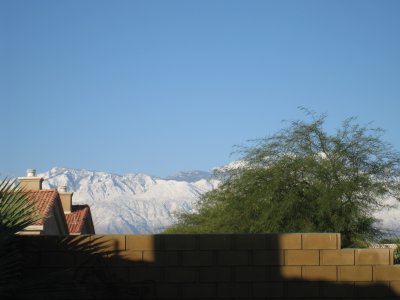 The Day After - Snow in Palm Desert, California