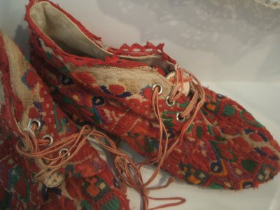 woven shoes, Moslavina Museum, Kutina