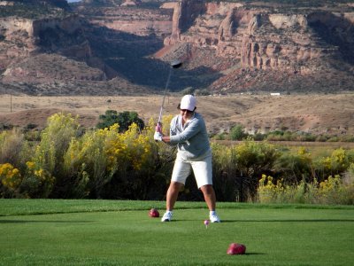 Golf in the desert