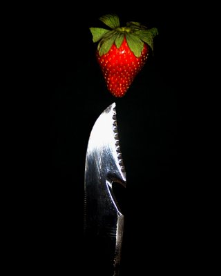 Knife and Berry