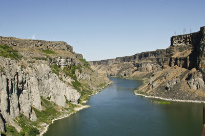 Snake River downstream from falls