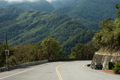 Driving mountain roads