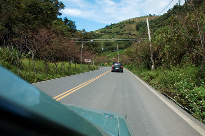Driving mountain roads