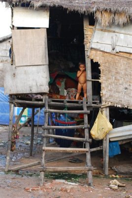 Small boy in a squatter village