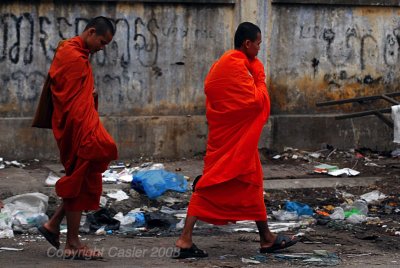 Monks Walking