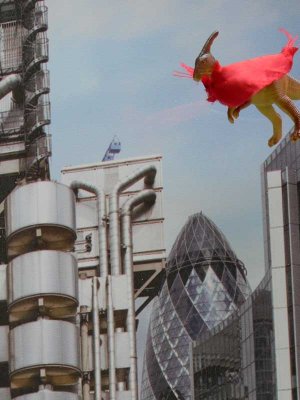 The Super Hero and the Gherkin
