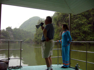 Serenading a Miao lass on Bow Fung Lake
