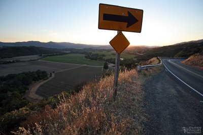 Sunset on the Hopland Grade