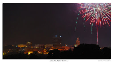 Fireworks over Asheville
