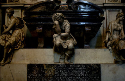 The tomb of Michelangelo in the church of Santa Croce  Firenze
