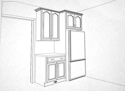 The Plans: Refrigerator wall