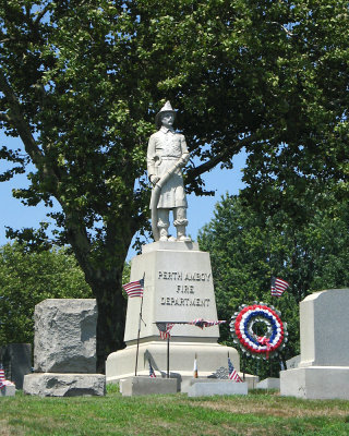 Statue in nearby Section M