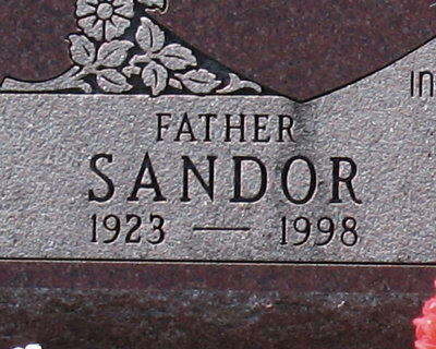 Sandor inscription