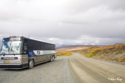 Coach on Road to Copper River