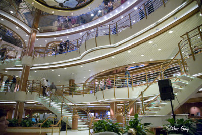 Lobby of Ship,  Three Decks