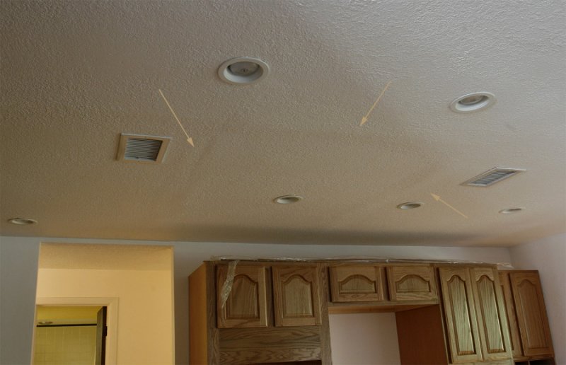 Bad Dry Wall Ceiling Seams Photo Rod Ostoski Brevard